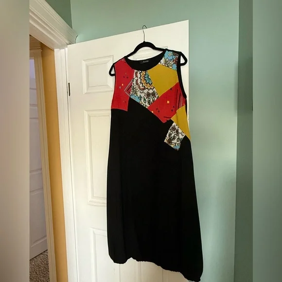 Moonlight colourful Patchwork Maxi Dress - Picture 3 of 8